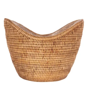 rattan champagne bucket with acrylic insert