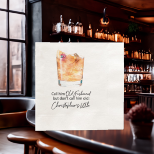 old fashioned beverage napkins