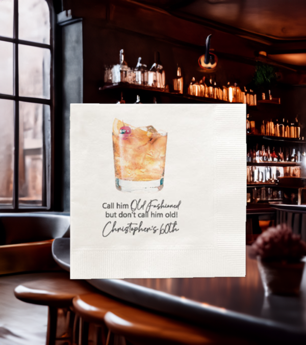 old fashioned beverage napkins