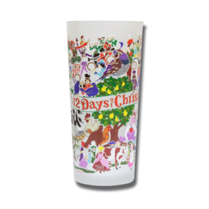 12 Days of Christmas Drinking Glass