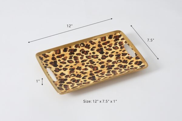 leopard print tray size