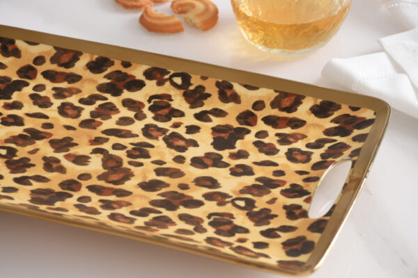 leopard print tray