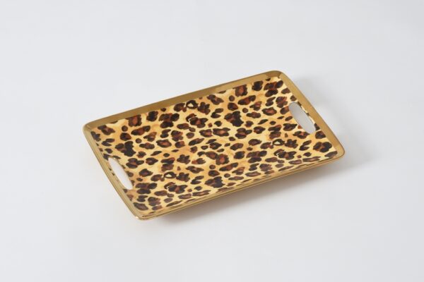 leopard print tray