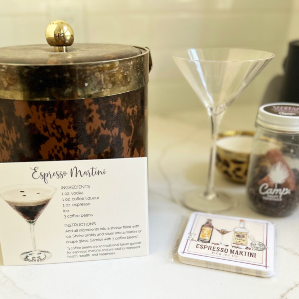 espresso martini recipe card