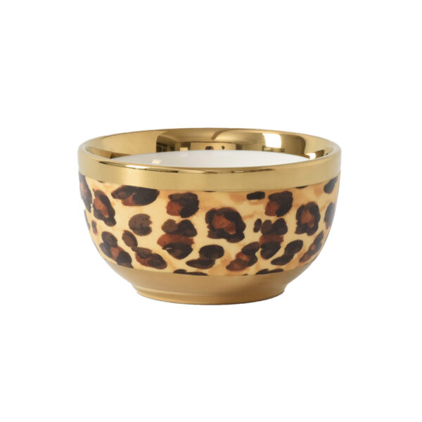 leopard snack bowl