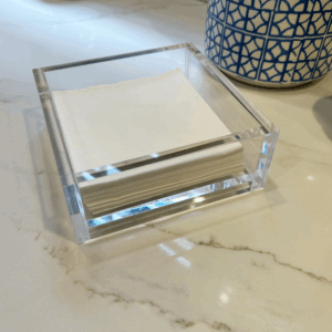heavyweight acrylic cocktail napkin holder