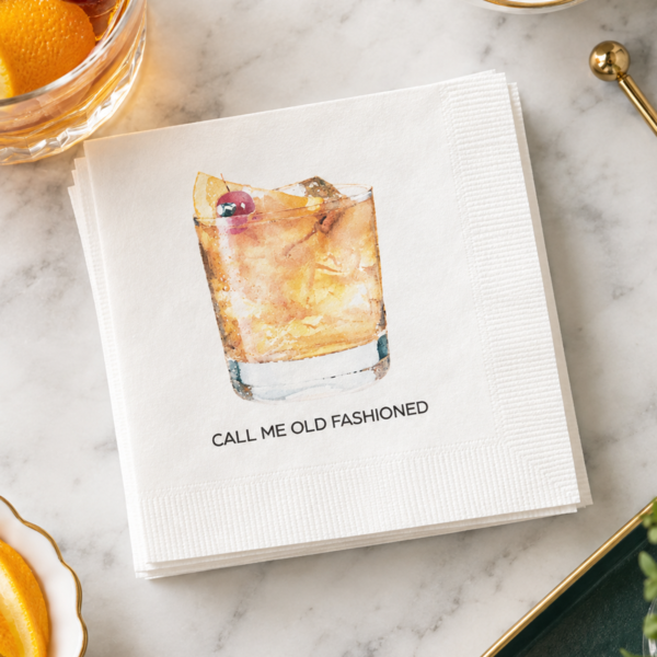 old fashioned cocktail napkins