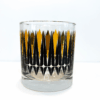 black and gold vintage inspired rocks glass