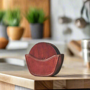 Leather Coaster Set